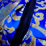 Brocade Blue Meditation Cushion Brocade Yoga Meditation Cushion