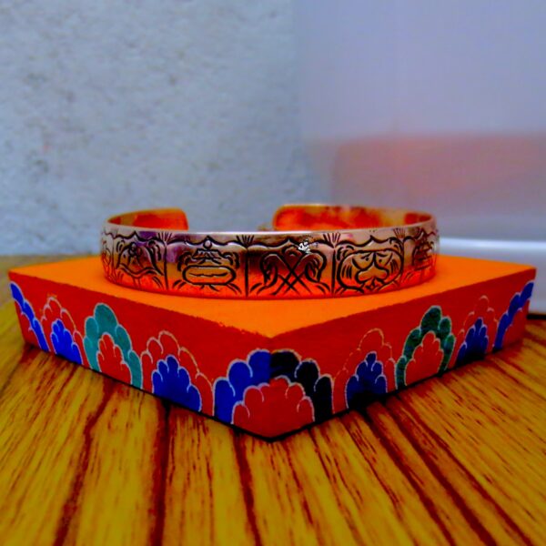 Auspicious Symbol Copper Bracelet