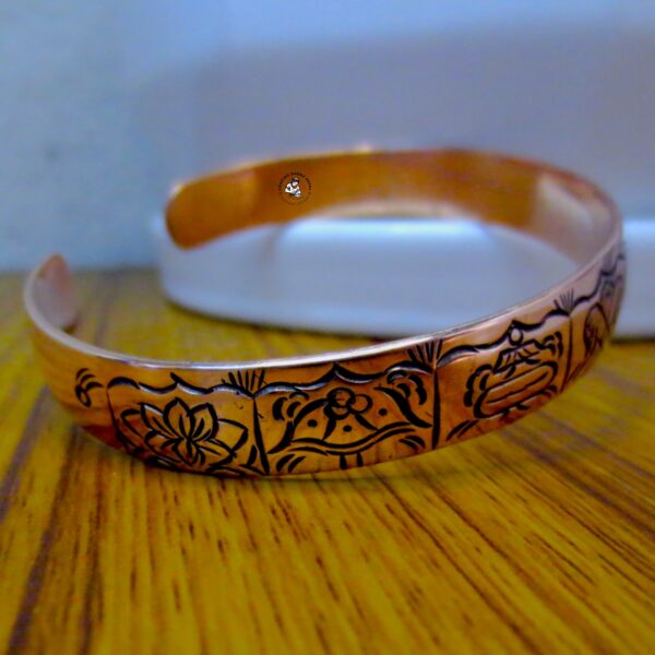 Auspicious Symbol Copper Bracelet