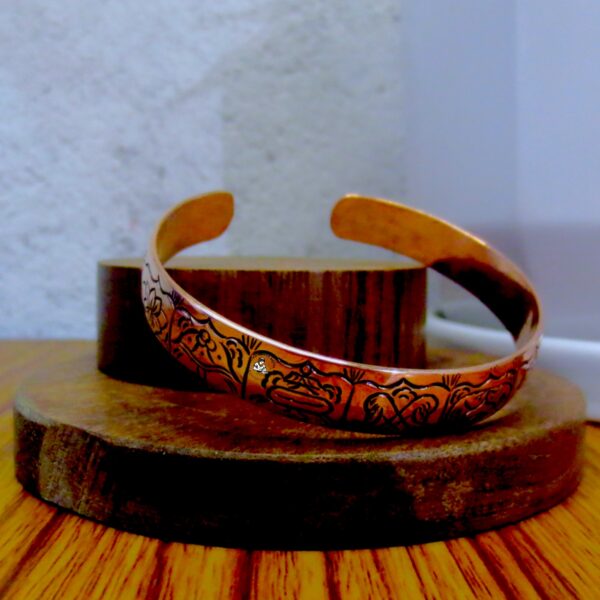 Auspicious Symbol Copper Bracelet