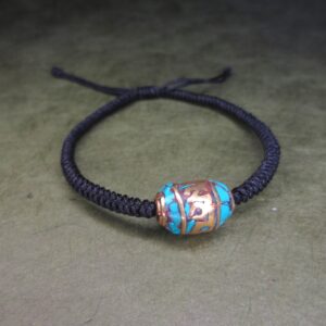 Buddhist Mantra Turquoise Bead Bracelets