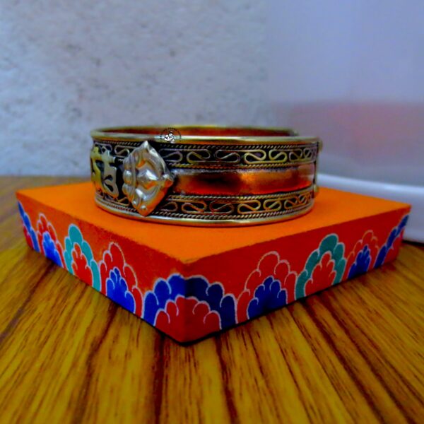 Filigree Mantra Copper Bracelet