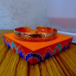 Copper Flower Carved Bracelet Tibetan Copper Flower Bracelet