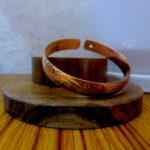 Copper Flower Carved Bracelet Tibetan Copper Flower Bracelet