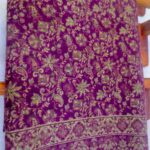 Nepali Jacquard Flower Woolen Shawl