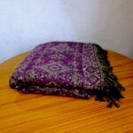 Nepali Jacquard Flower Woolen Shawl