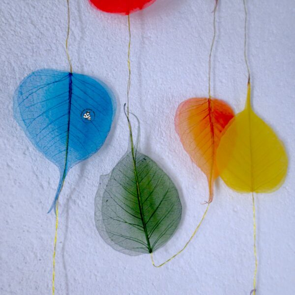 Nepali Colorful Bodhi Leaves Garland