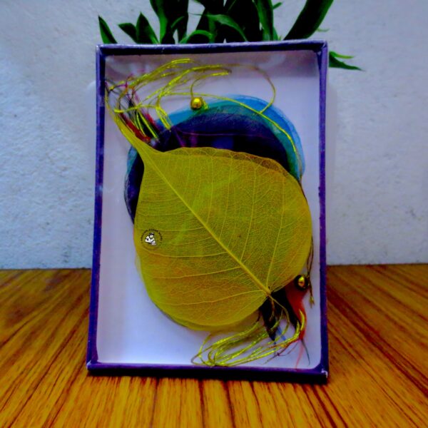 Nepali Colorful Bodhi Leaves Garland