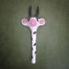 Wool Felted Cow Pencil Puppet Toy