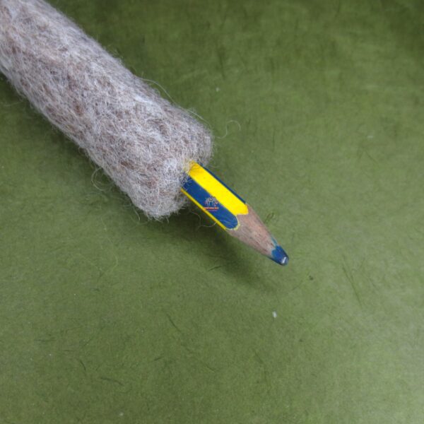 Wool Felted Dog Pencil Puppet Toy