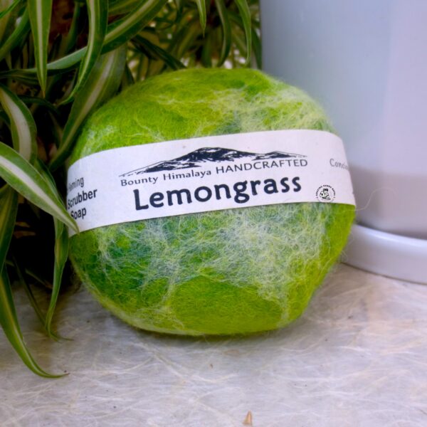 Bounty Himalaya Felted Lemongrass Himalayan Scrubber Soap