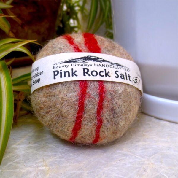 Bounty Himalaya Felted Pink Rock Salt Soap