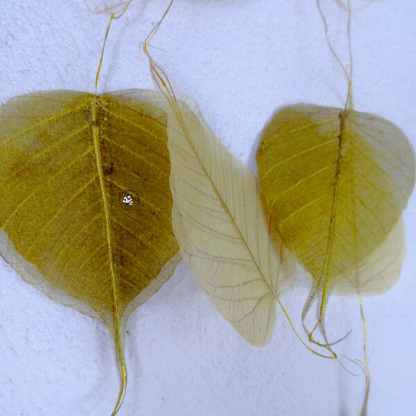 Nepali Golden Bodhi Leaves Garland