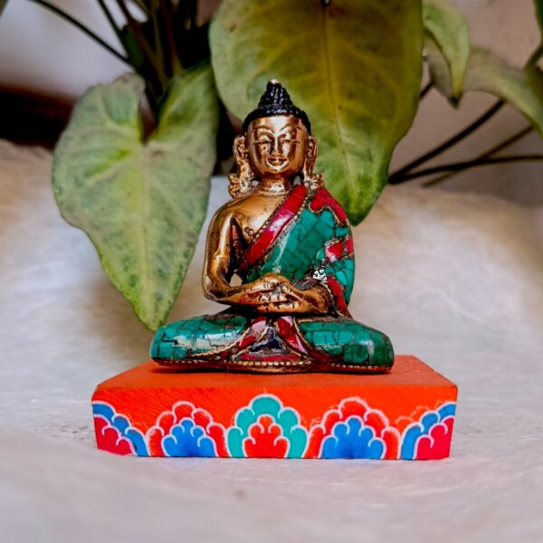 Handmade Meditating Buddha Brass Statue