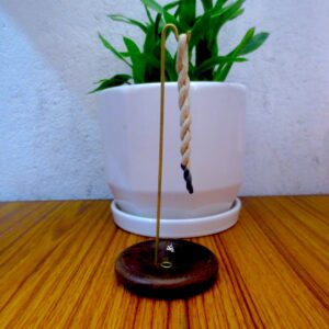 Wooden Natural Round Incense Holder