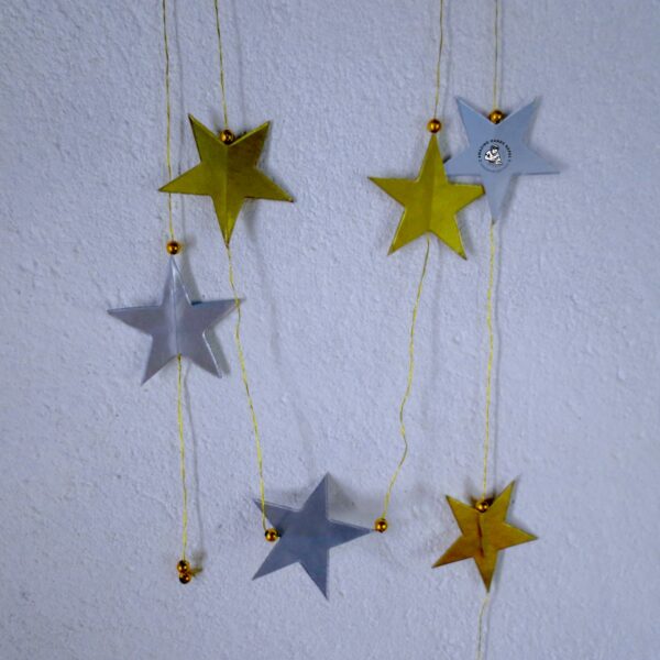 Nepali Shining Stars Paper Garland