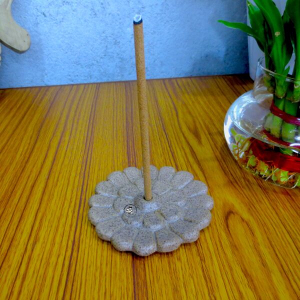 Tibetan Flower Ceramic Incense Holder