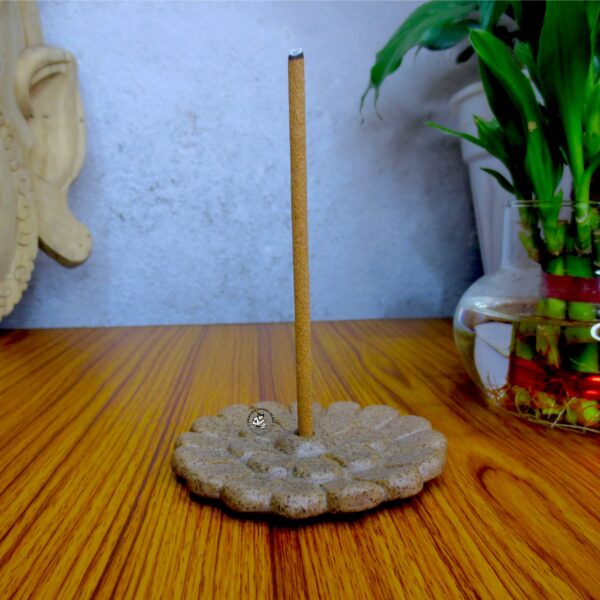 Tibetan Flower Ceramic Incense Holder