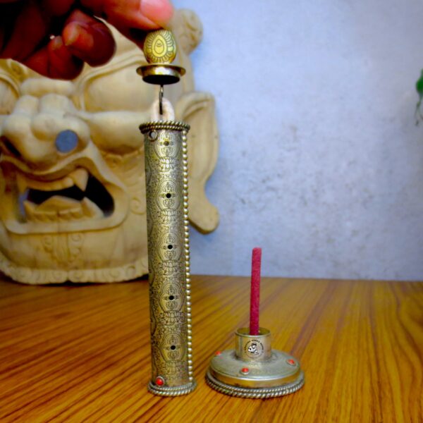 Burning Candle Design Incense Holder