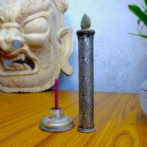 Burning Candle Design Incense Holder