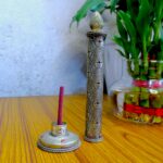 Burning Candle Design Incense Holder