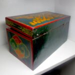 Tibetan Chepu Painted Wooden Jewelry Box