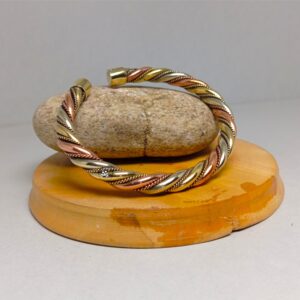 Tibetan Three Metal Cap Bracelet