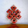 Coral Stone Wooden Endless Knot Wall Hanging