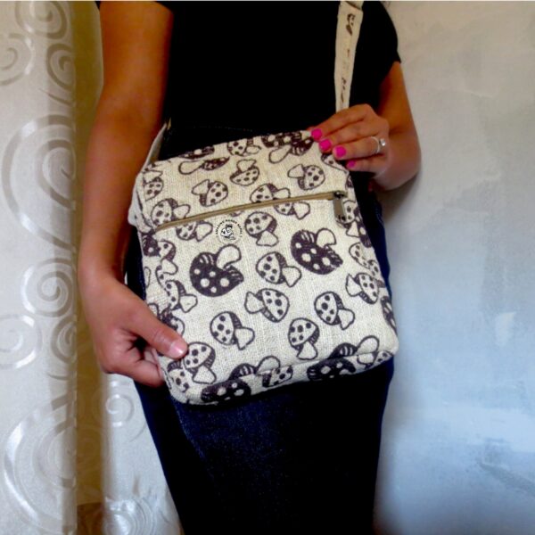 Crossbody Hemp Magic Mushroom Bag