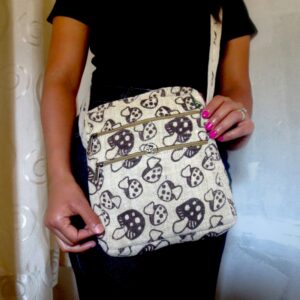 Crossbody Hemp Magic Mushroom Bag
