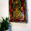 Buddhist Eight Lucky Symbol Wooden Wall Décor