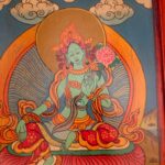 Green Tara Wooden Frame Tibetan Green Tara Wooden Frame