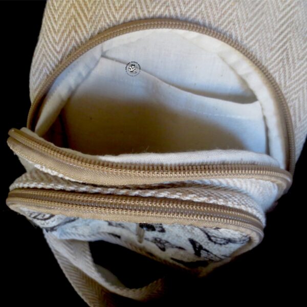 Hemp Crossbody Butterfly Printed Bag