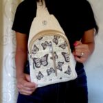 Hemp Crossbody Butterfly Bag Hemp Crossbody Butterfly Printed Bag