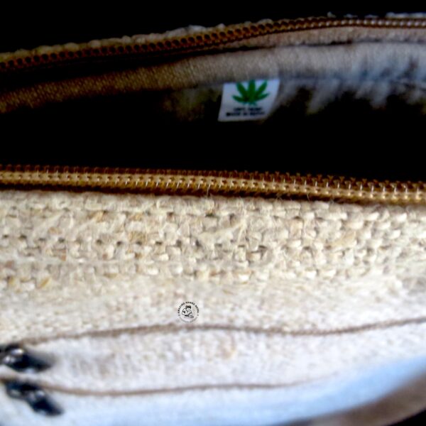 Hemp Crossbody Natural Passport Bag