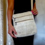 Hemp Crossbody Natural Passport Bag