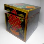Buddhist Snow Lion Tibetan Wooden jewelry Box