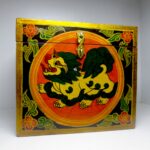 Buddhist Snow Lion Tibetan Wooden jewelry Box