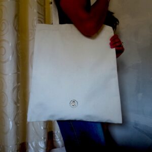 Swoyambhunath Temple Printed Cotton Tote Bag