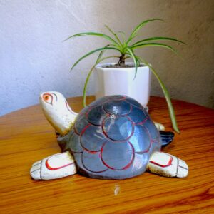 Tortoise Wooden Statue or Hanging Décor