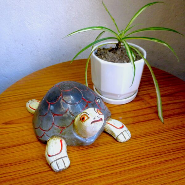 Tortoise Wooden Statue or Hanging Décor