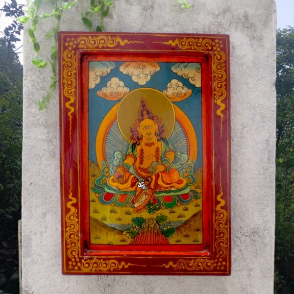 Buddhist Wealth Zambala Wooden Frame