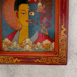 Yama Buddha Tibetan Wooden Frame