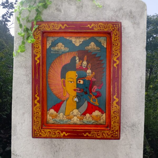 Yama Buddha Tibetan Wooden Frame