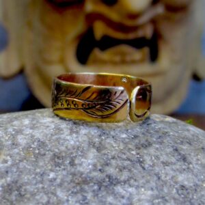 Copper Dragon Carved Finger Ring