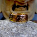 Copper Dragon Carved Finger Ring