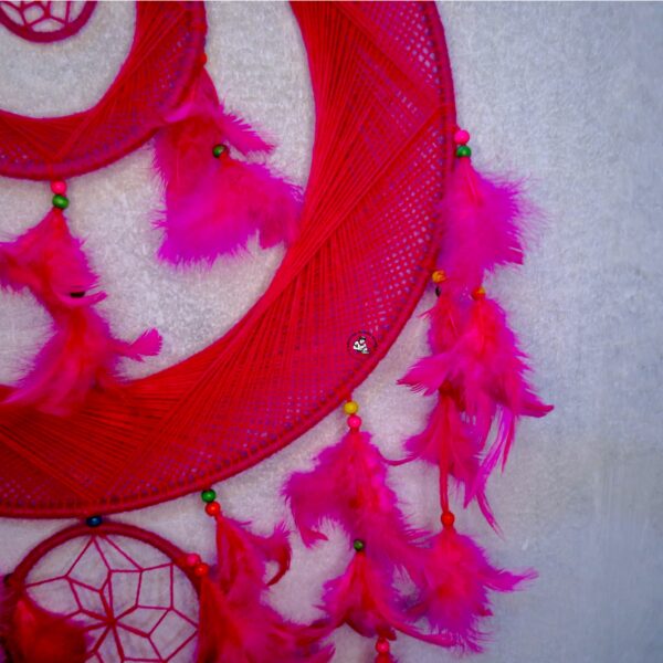 Woolen Dream Catcher Pink