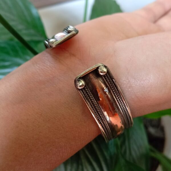 Full Dorje Mantra Copper Bracelet