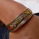 Full Dorje Mantra Copper Bracelet