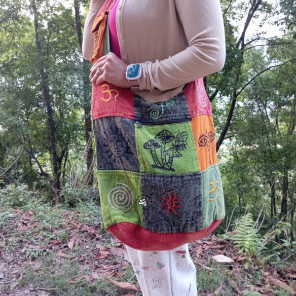 Nepali Artistic Cotton Shoulder Bag